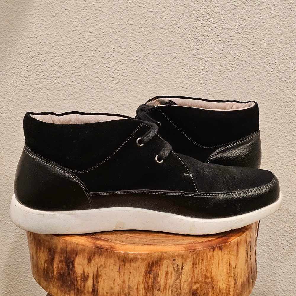 Stacy Adams Mens Black Suede Leather Chukka Sneaker Boots 53437-001 Size 9.5M